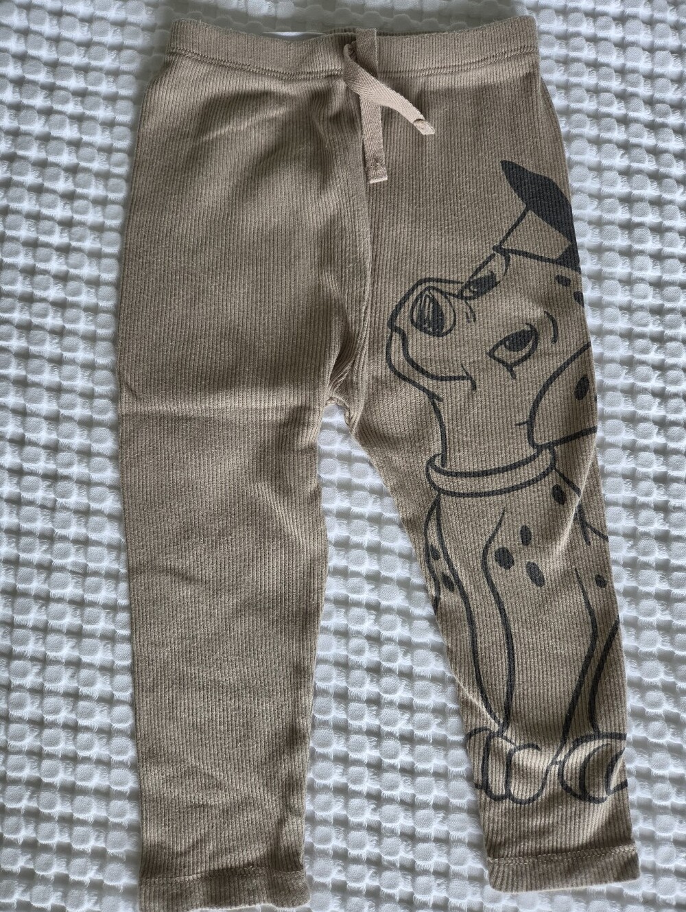 Zara X Disney 101 Dalmatians Ribbed Cotton Leggings